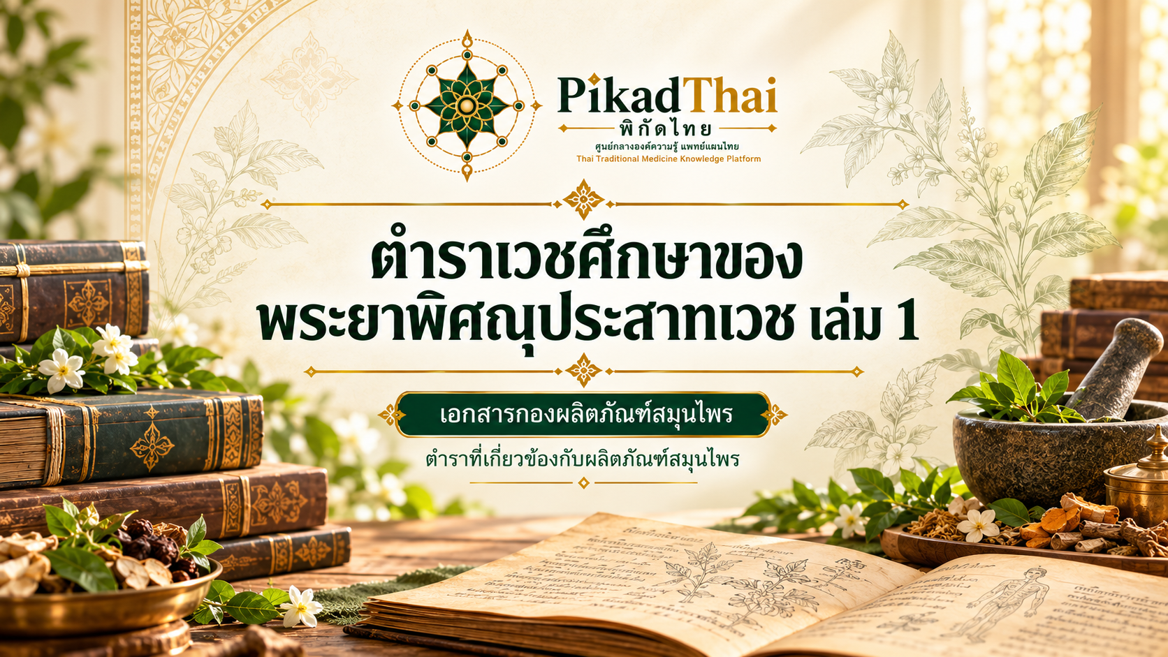 ตำราเวชศึกษาของพระยาพิศณุประสาทเวช เล่ม 1