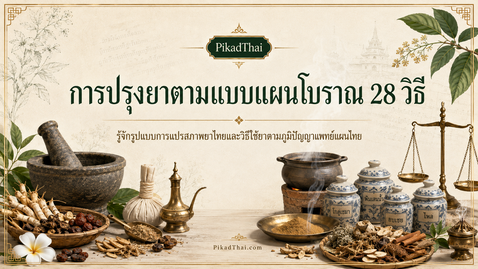 การปรุงยาตามแบบแผนโบราณ 28 วิธี