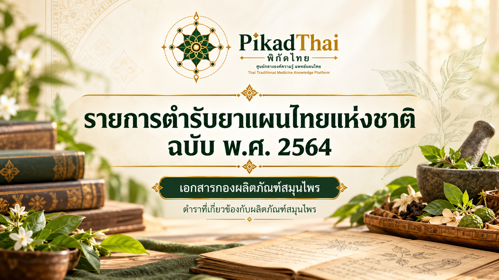 รายการตำรับยาแผนไทยแห่งชาติ ฉบับ พ.ศ. 2564