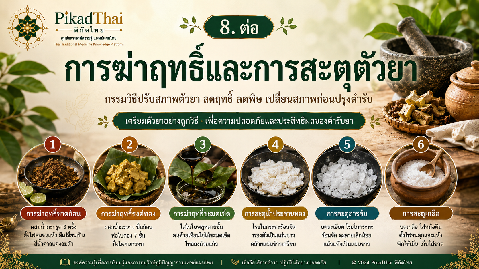 การฆ่าฤทธิ์และการสะตุตัวยา